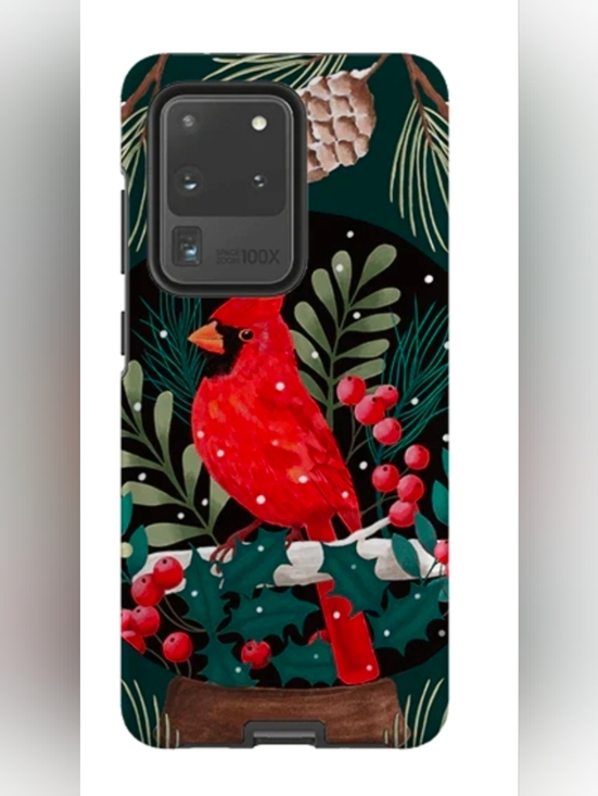 Samsung Tough Case - Red Cardinal By Bex Parkin